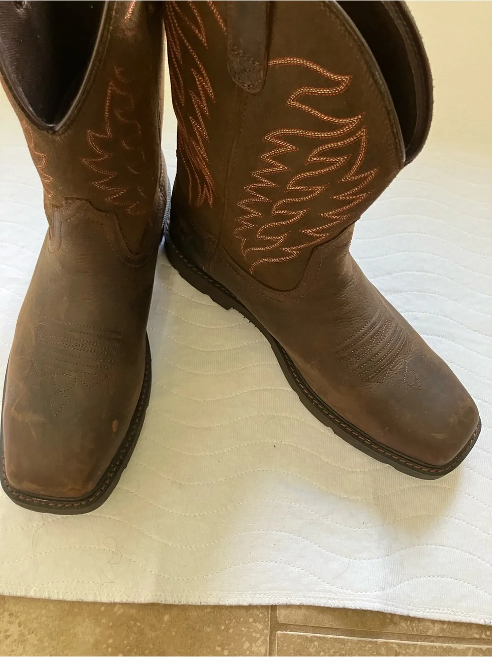 Ariat Brown Leather Western Cowboy Boots